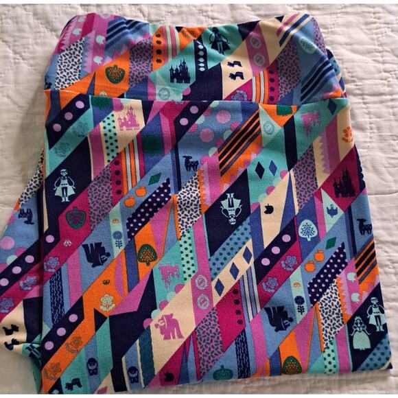 Women's LuLaRoe Disney colorful Stretch pants Size TC2 - Picture 4 of 8